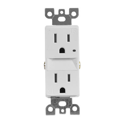 Warm White Night Light USB Outlet Wall Mounted USB Plug Sockets Plug In 15A 125V AC 60Hz
