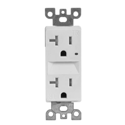 ETL Certified Wall Mounted Electrical Sockets 20A 125V Outlets With Night Light