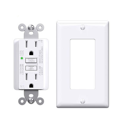 Weather Resistant GFCI Wall Outlets 125V 60Hz Self Ground Outlet For Electrical Safety And Efficiency
