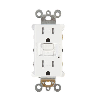 Slim Design GFCI Electrical Outlet Safety Self Grounding Receptacles 15A