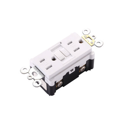 Slim Design GFCI Electrical Outlet Safety Self Grounding Receptacles 15A