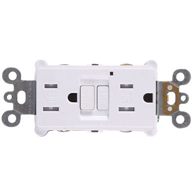 Slim Design GFCI Electrical Outlet Safety Self Grounding Receptacles 15A