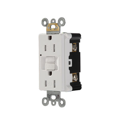 Slim Design GFCI Electrical Outlet Safety Self Grounding Receptacles 15A