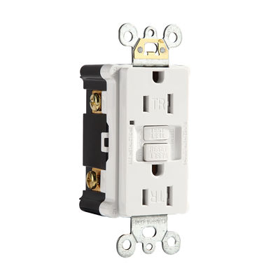 Slim Design GFCI Electrical Outlet Safety Self Grounding Receptacles 15A
