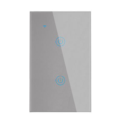 Convenient Control Smart Wifi Switch 110V - 250V AC 2 Gang Smart Switch No Neutral