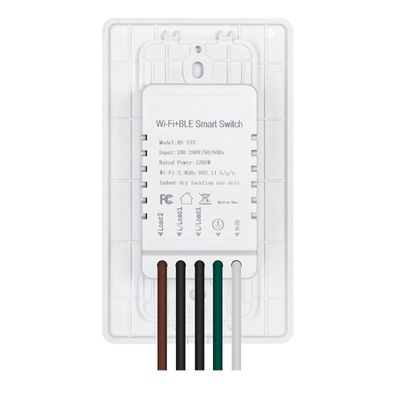 110V - 250V Smart Wifi Switch Single Pole Voice Control Switch 600W*2 Max Load Capacity