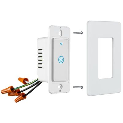 Tuya Single Pole Wifi Switch Wall Mounted Intelligent Switches 110V - 250V AC