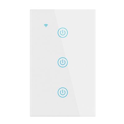 10A Smart Wifi Switch Single Pole 3 Gang Smart Switch No Neutral Convenient Timer