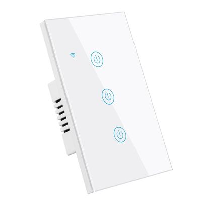 10A Smart Wifi Switch Single Pole 3 Gang Smart Switch No Neutral Convenient Timer