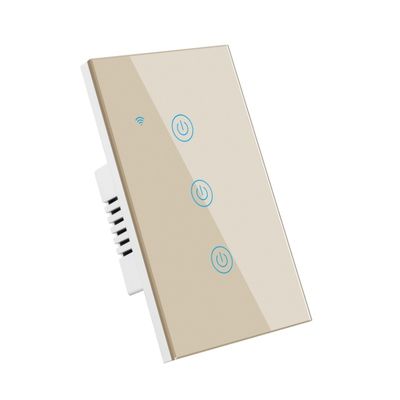10A Smart Wifi Switch Single Pole 3 Gang Smart Switch No Neutral Convenient Timer