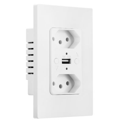 Multi Functional Brazilian Plug Sockets 50Hz / 60Hz Smart Wifi Sockets With USB Charging
