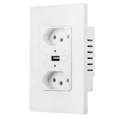 Multi Functional Brazilian Plug Sockets 50Hz / 60Hz Smart Wifi Sockets With USB Charging