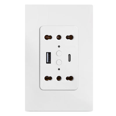 Dual Wifi Double Sockets 220V - 240V 50Hz / 60Hz Chile Wall Outlet