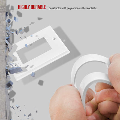 Screw Holes Switch Plate Covers Glossy Light Switch Plates Rectangular