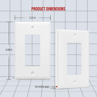 Screw Holes Switch Plate Covers Glossy Light Switch Plates Rectangular