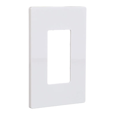 Rectangular Switch Wall Plate Plastic 1 Gang Wall Plate Screwless Matte Finished