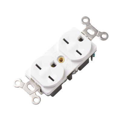15A 250V Socket And Switch 2500W Straight Blade Receptacles With Standard Grounding