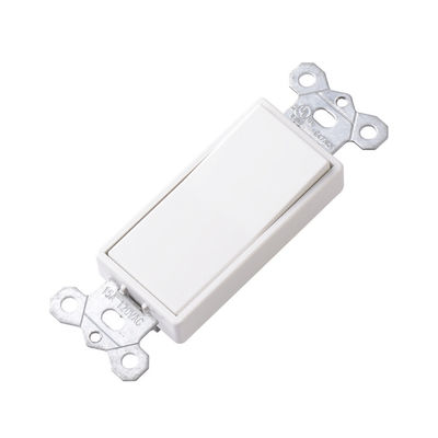 Wall Mounted Single Pole Decora Switch 60Hz Decora Rocker Switch 120V