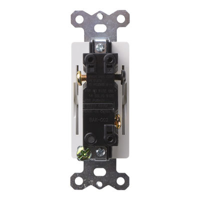Wall Mounted Single Pole Decora Switch 60Hz Decora Rocker Switch 120V