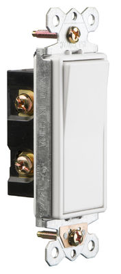 Wall Mounted Single Pole Decora Switch 60Hz Decora Rocker Switch 120V