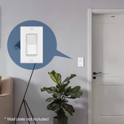 Wall Mounted Single Pole Decora Switch 60Hz Decora Rocker Switch 120V