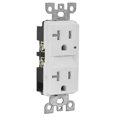 ETL Certified Wall Mounted Electrical Sockets 20A 125V Outlets With Night Light