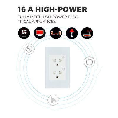 Voice Controlled Wifi Wall Outlets Customized Tuya Smart Outlet For Easy Home Automation