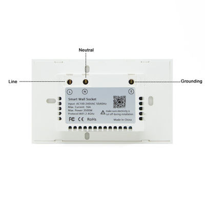 Voice Controlled Wifi Wall Outlets Customized Tuya Smart Outlet For Easy Home Automation
