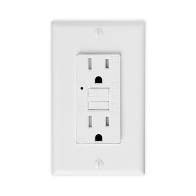 Weather Resistant GFCI Wall Outlets 125V 60Hz Self Ground Outlet For Electrical Safety And Efficiency