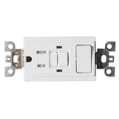 Tamper Resistant GFCI Receptacles 15A Self Grounding Electrical Outlets With LED Indicator