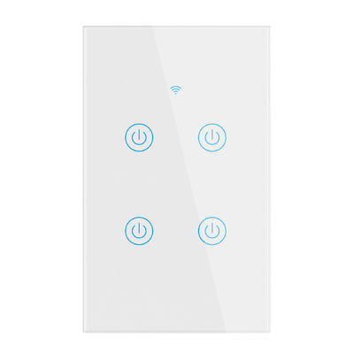 10A Smart Wifi Switch Double Control 4 Gang Smart Switch Hands Free 110V-250V AC