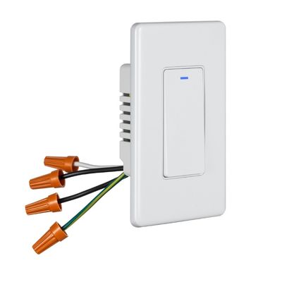 110V - 250V Wall Mounted Smart Switch 10A Wireless Smart Switches For IOS / Android Devices
