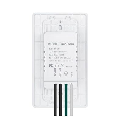 110V - 250V Wall Mounted Smart Switch 10A Wireless Smart Switches For IOS / Android Devices