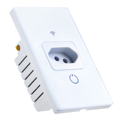 100V - 240V Brazilian Power Socket Wireless Tuya Wall Socket 20A