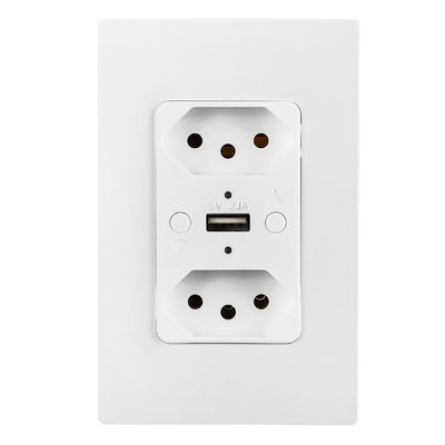Multi Functional Brazilian Plug Sockets 50Hz / 60Hz Smart Wifi Sockets With USB Charging