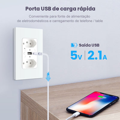 App Control Double Smart Socket Hands Free Smart Home Socket 110V - 240V