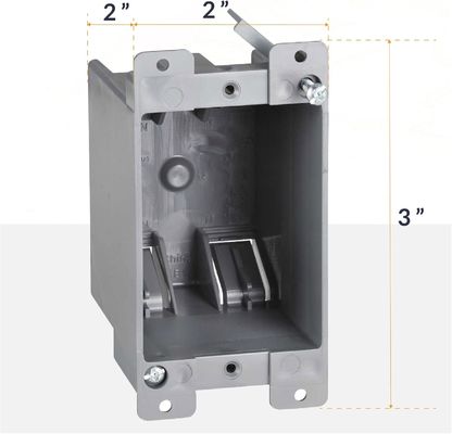 Industrial Wall Junction Box PVC 1 Gang Junction Box Electrical Installations UL 514C Standard